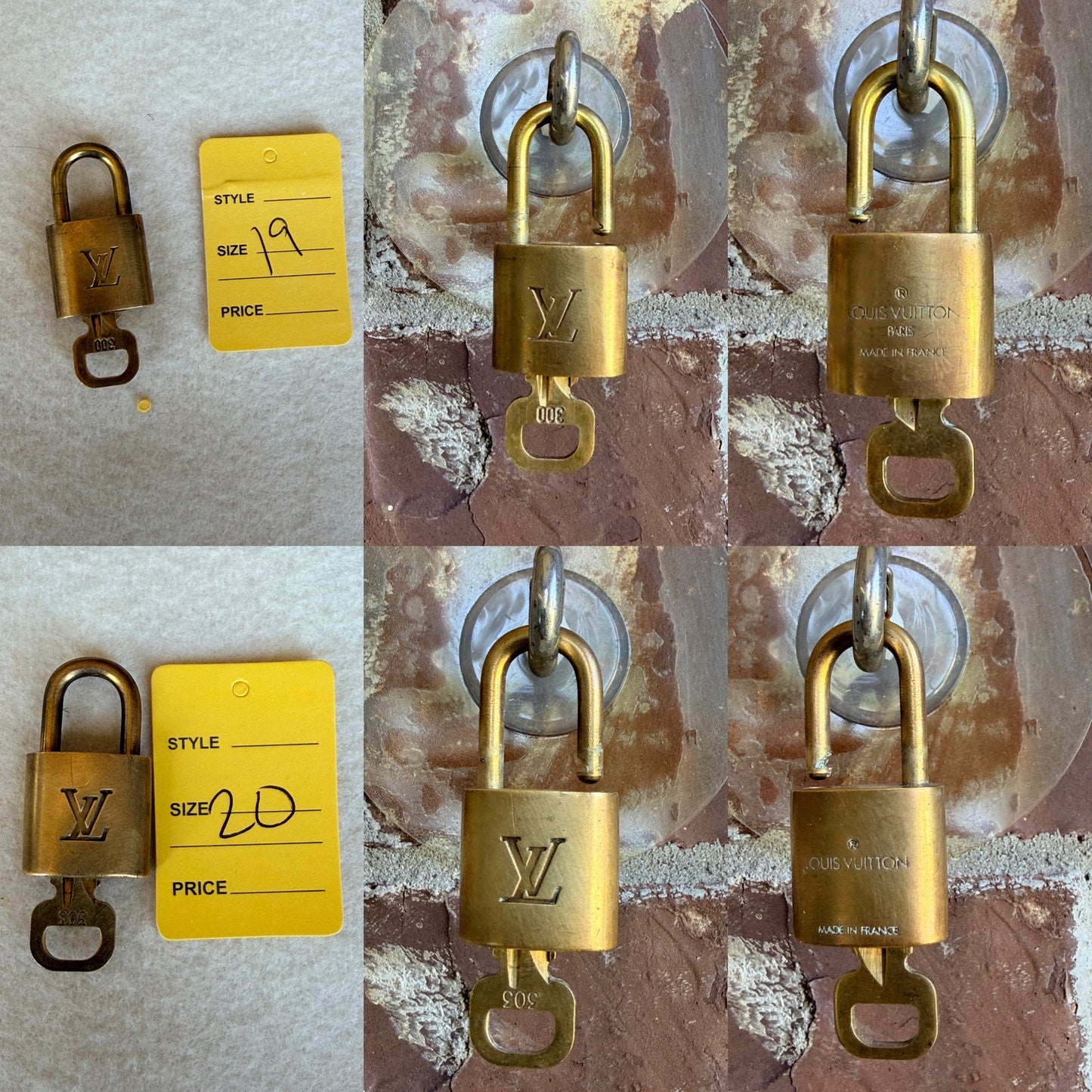 Authentic Louis Vuitton Lock & Key Set