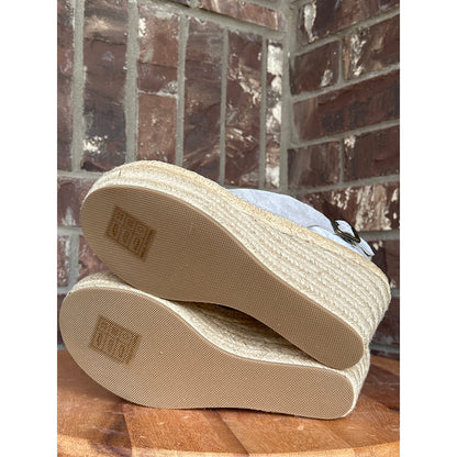 Soludos Seville Platform Wedge Stone 9.5