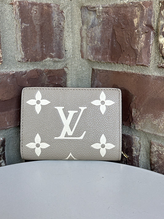 Louis Vuitton Clea Wallet Bicolor Monogram Empreinte Giant 43009