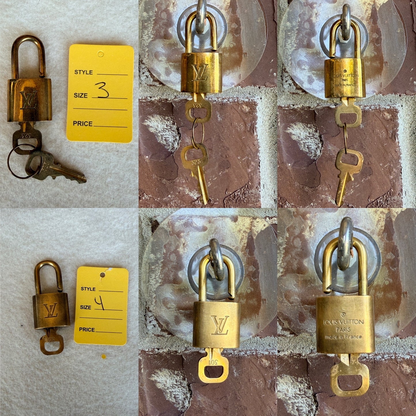 Authentic Louis Vuitton Lock & Key Set