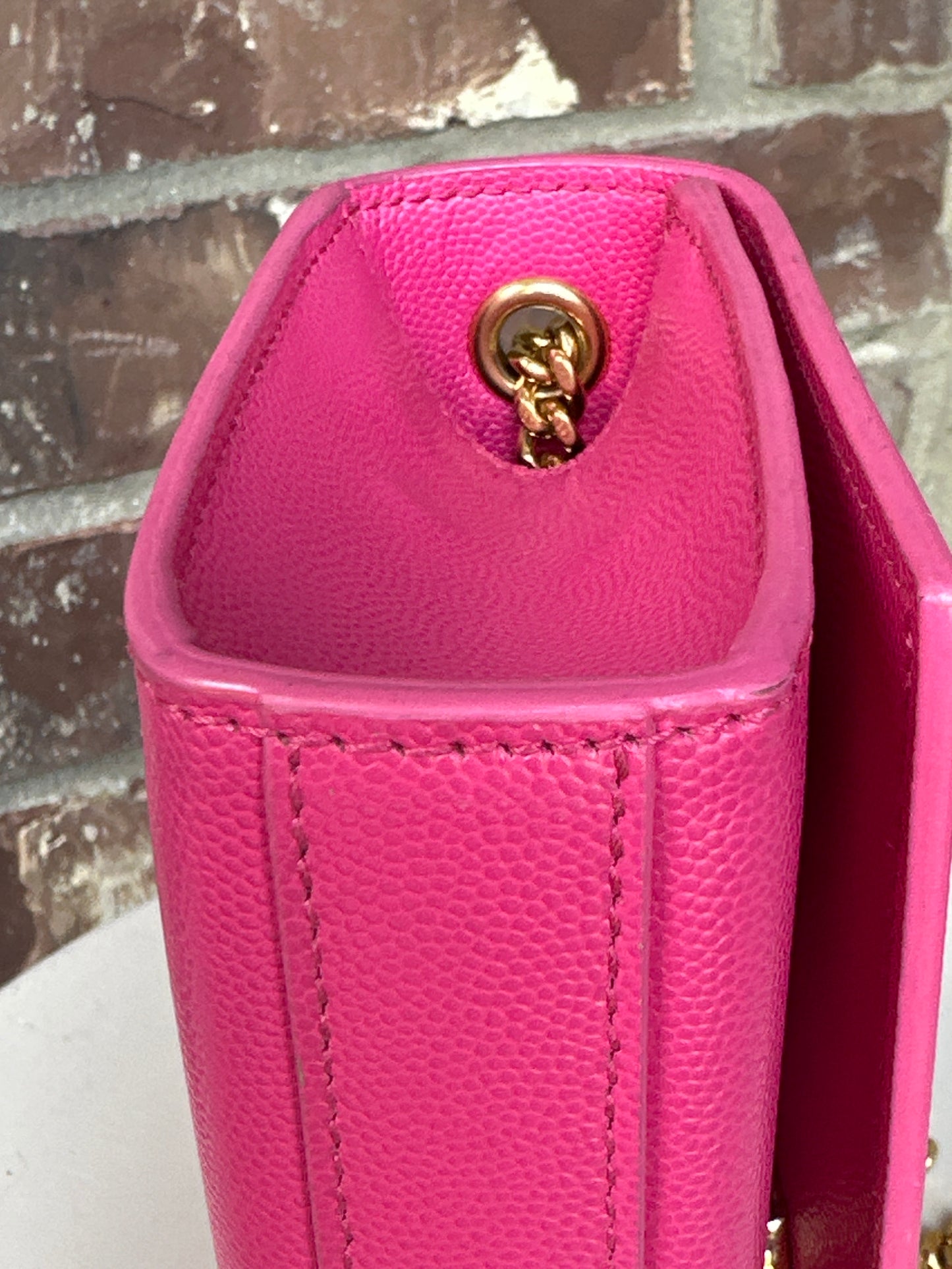 Saint Laurent Classic Monogram Crossbody Bag Grainy Leather Small 54198