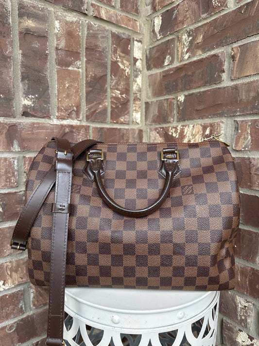 Louis Vuitton Speedy 30 Bandouliere Damier Ebene 51123