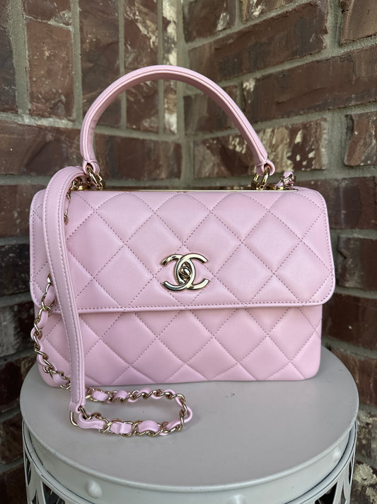 Chanel Trendy CC Top Handle Bag Quilted Lambskin Small 621355181