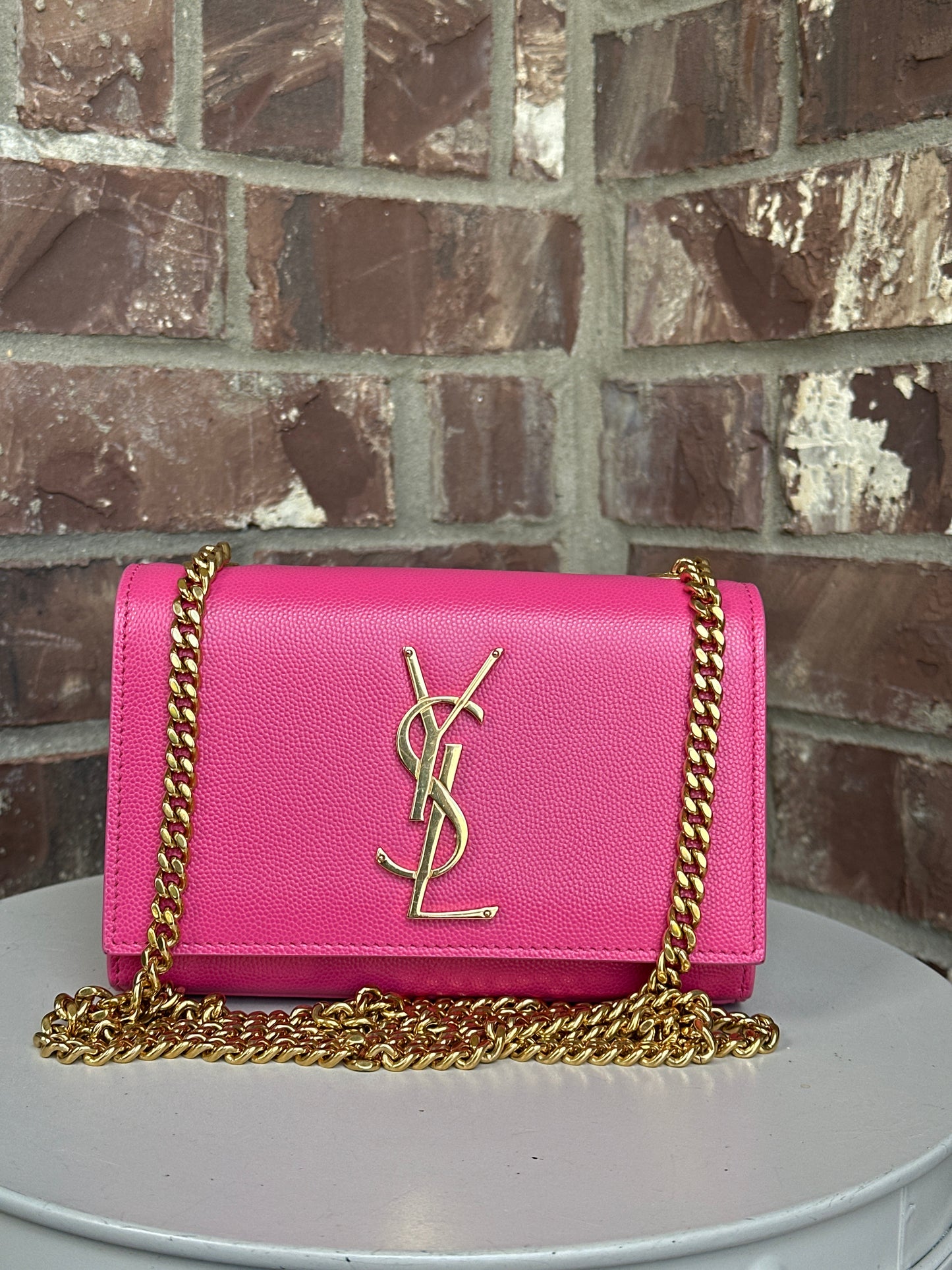 Saint Laurent Classic Monogram Crossbody Bag Grainy Leather Small 54198