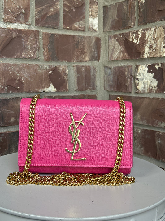 Saint Laurent Classic Monogram Crossbody Bag Grainy Leather Small 54198