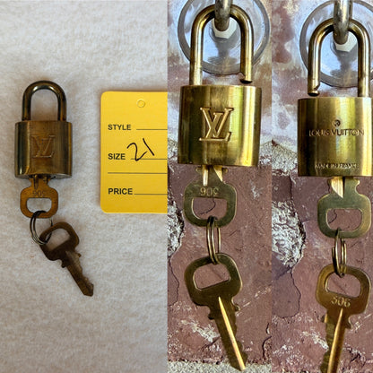 Authentic Louis Vuitton Lock & Key Set
