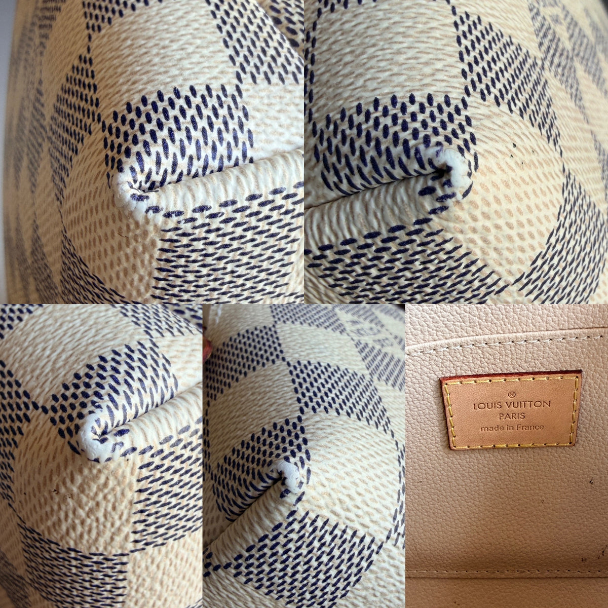 Louis Vuitton Cosmetic Pouch Damier Azur GM 84574