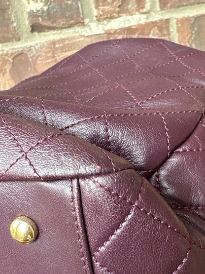 Chanel Drawstring CC Lock Medium Bucket Bag Quilted Lambskin 79898