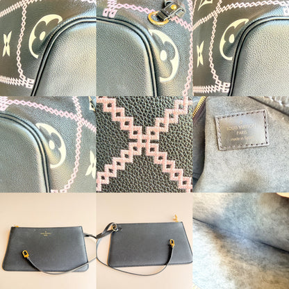 Louis Vuitton Neverfull MM Monogram Empreint Giant Broderies	54986