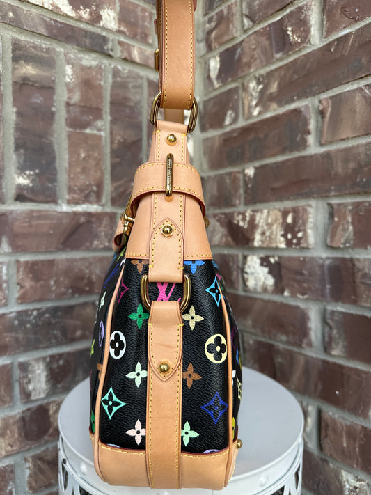 Louis Vuitton Greta Monogram Multicolor Black 61112