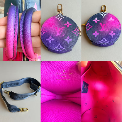 Louis Vuitton Papillon Handbag Spring in the City Midnight Fuchsia BB 63456