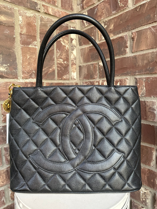 Chanel Medallion Tote Caviar