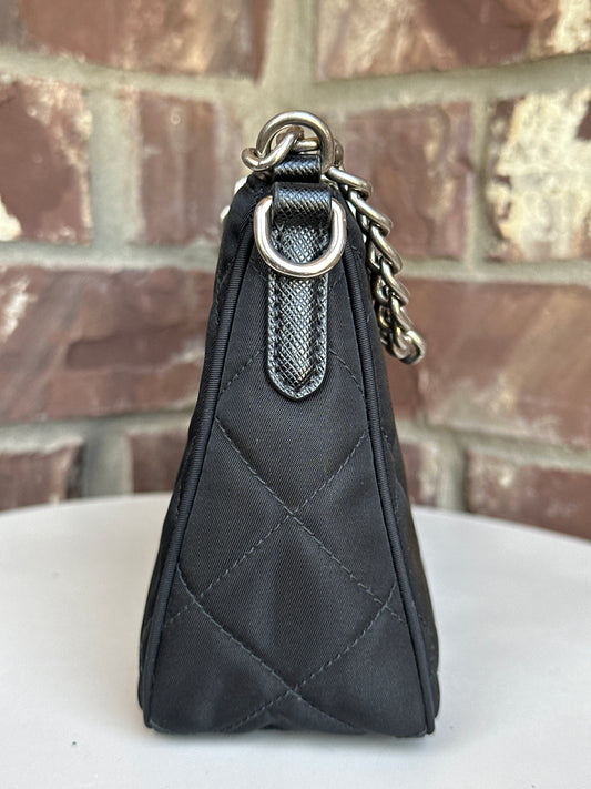 Prada Nylon Impuntu Quilted Flap Crossbody 23431