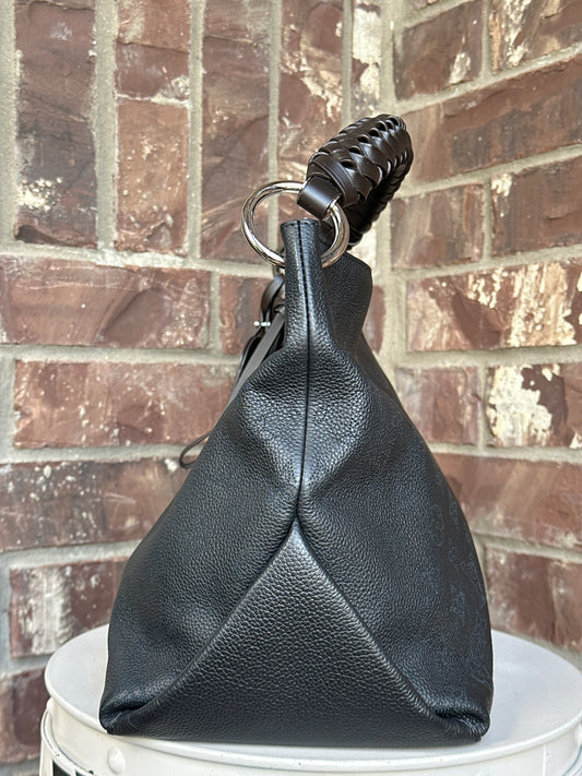 Louis Vuitton Braided Handle Beaubourg Hobo Mahina Leather MM 39986