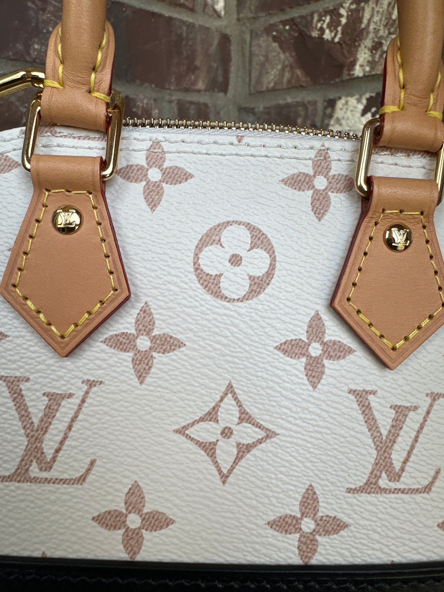 Louis Vuitton Alma Handbag Monogram Dune Canvas Nano