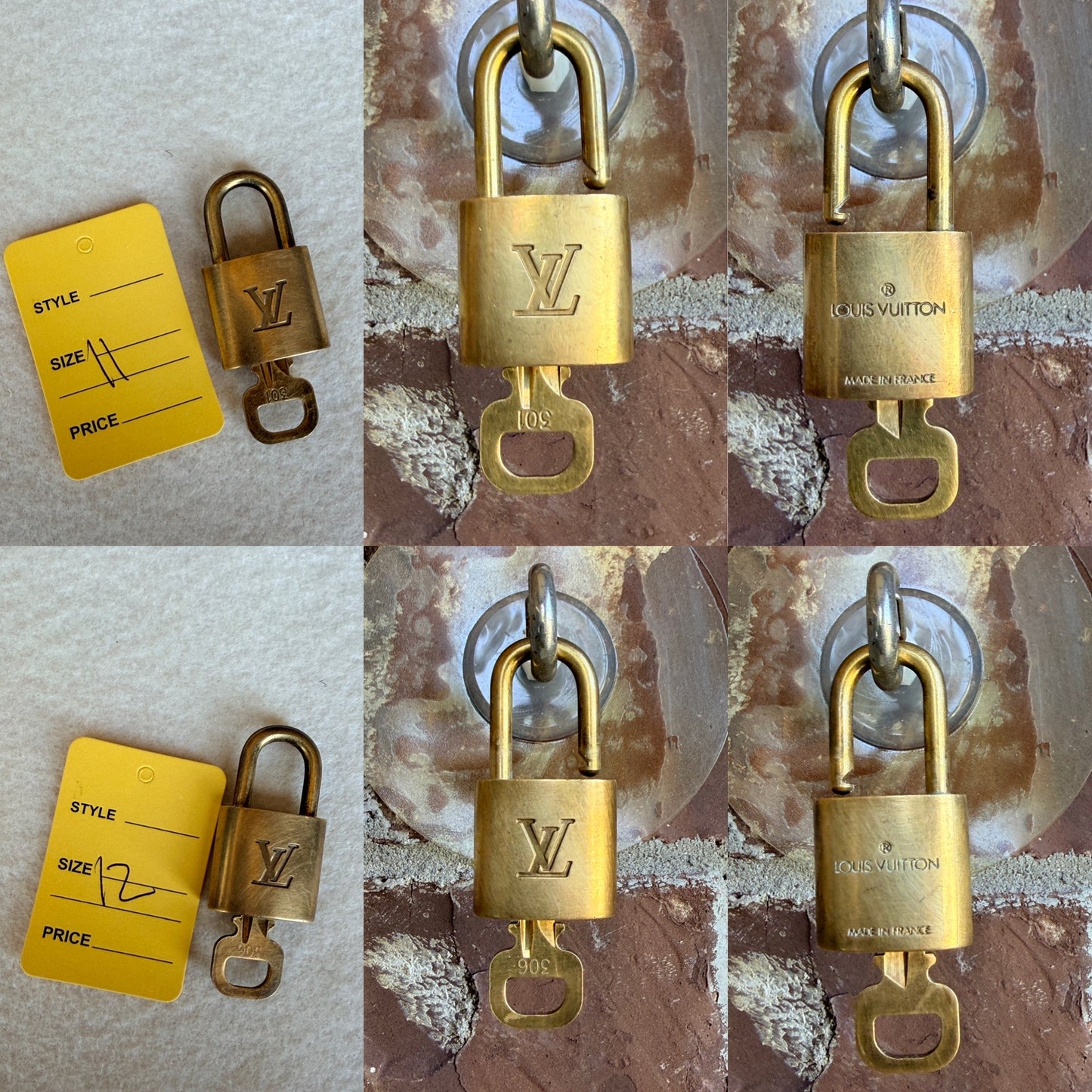 Authentic Louis Vuitton Lock & Key Set