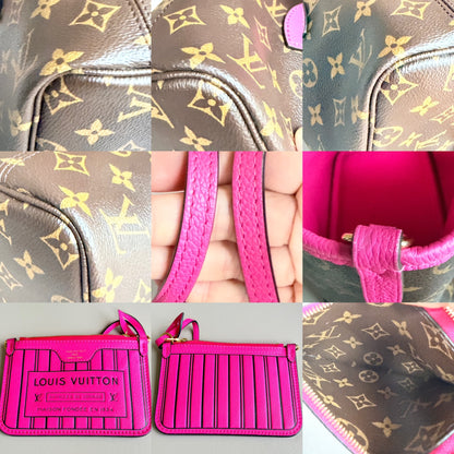 Louis Vuitton Monogram Neverfull Inside Out Bandouliere BB Rose Pondichery 59281