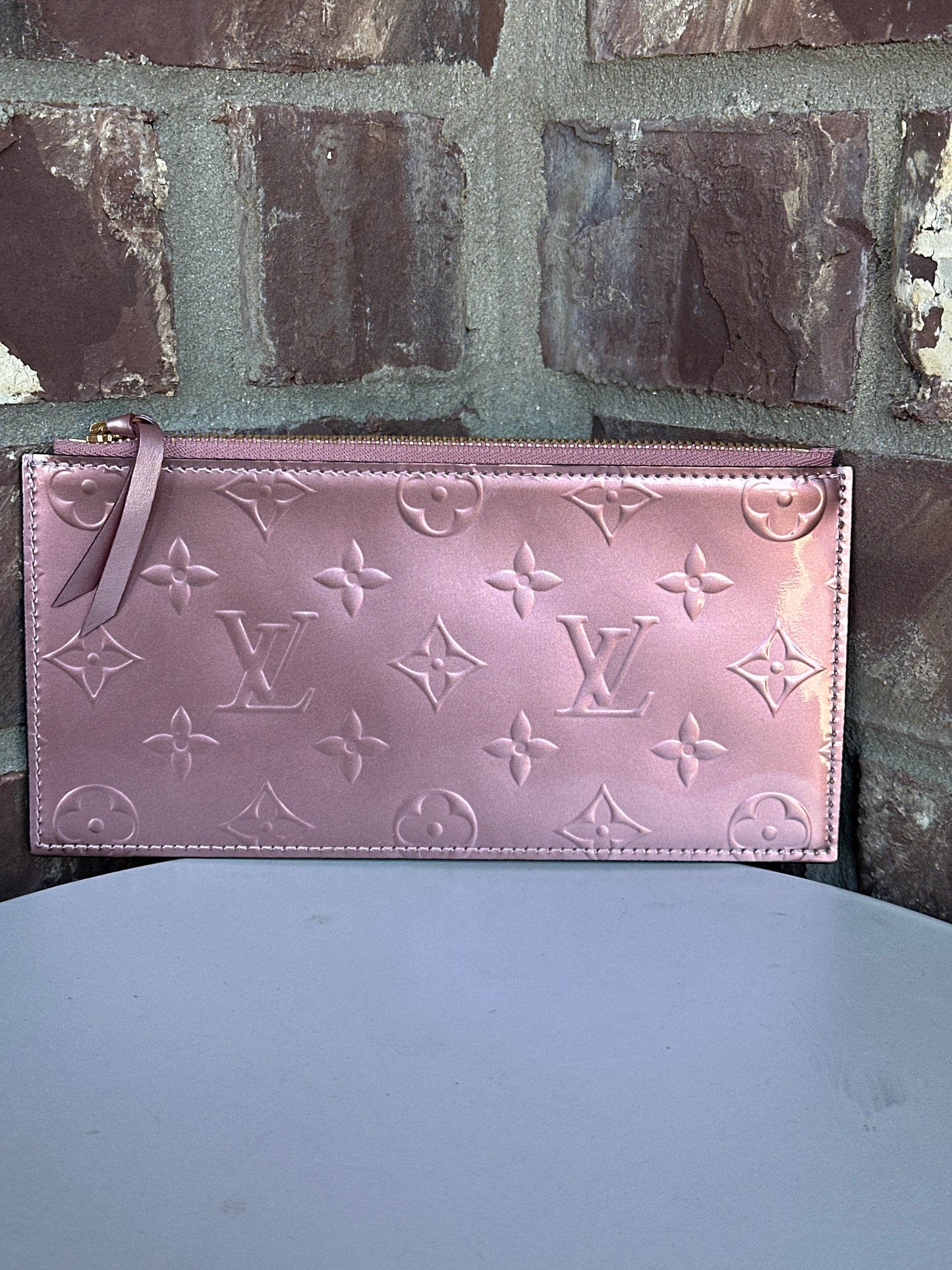 Louis Vuitton Felicie Pochette Limited Edition Metallic Monogram Vernis 79008