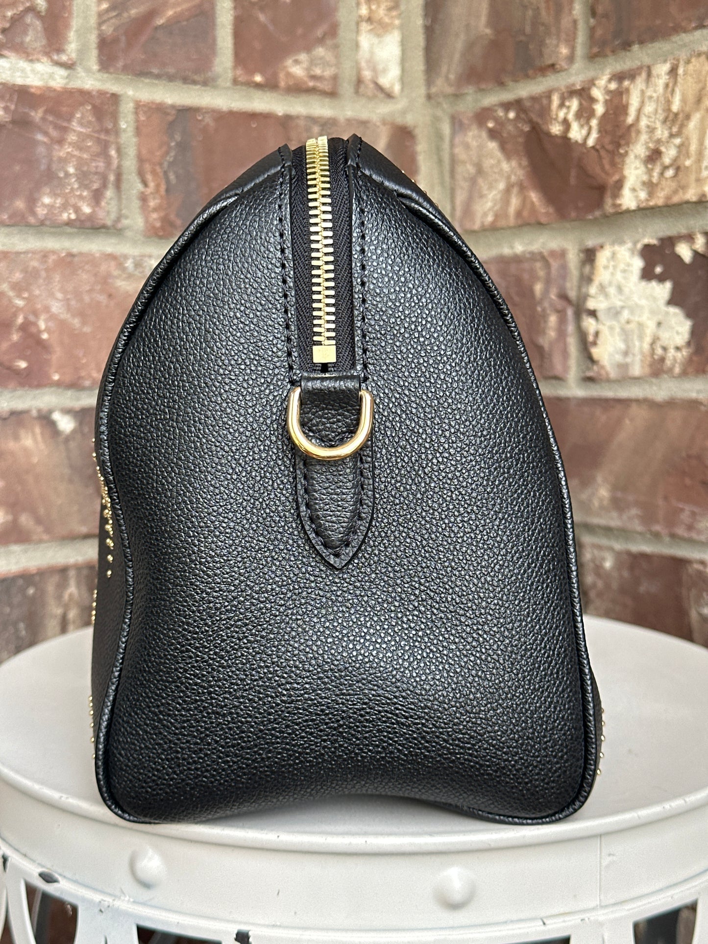 Louis Vuitton Speedy 25 Bandouliere Studded Monogram 56465