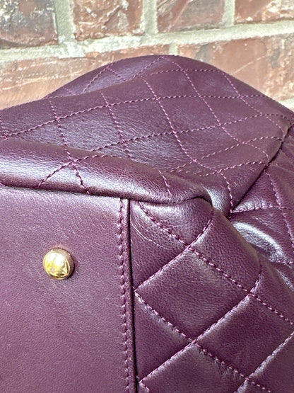 Chanel Drawstring CC Lock Medium Bucket Bag Quilted Lambskin 79898