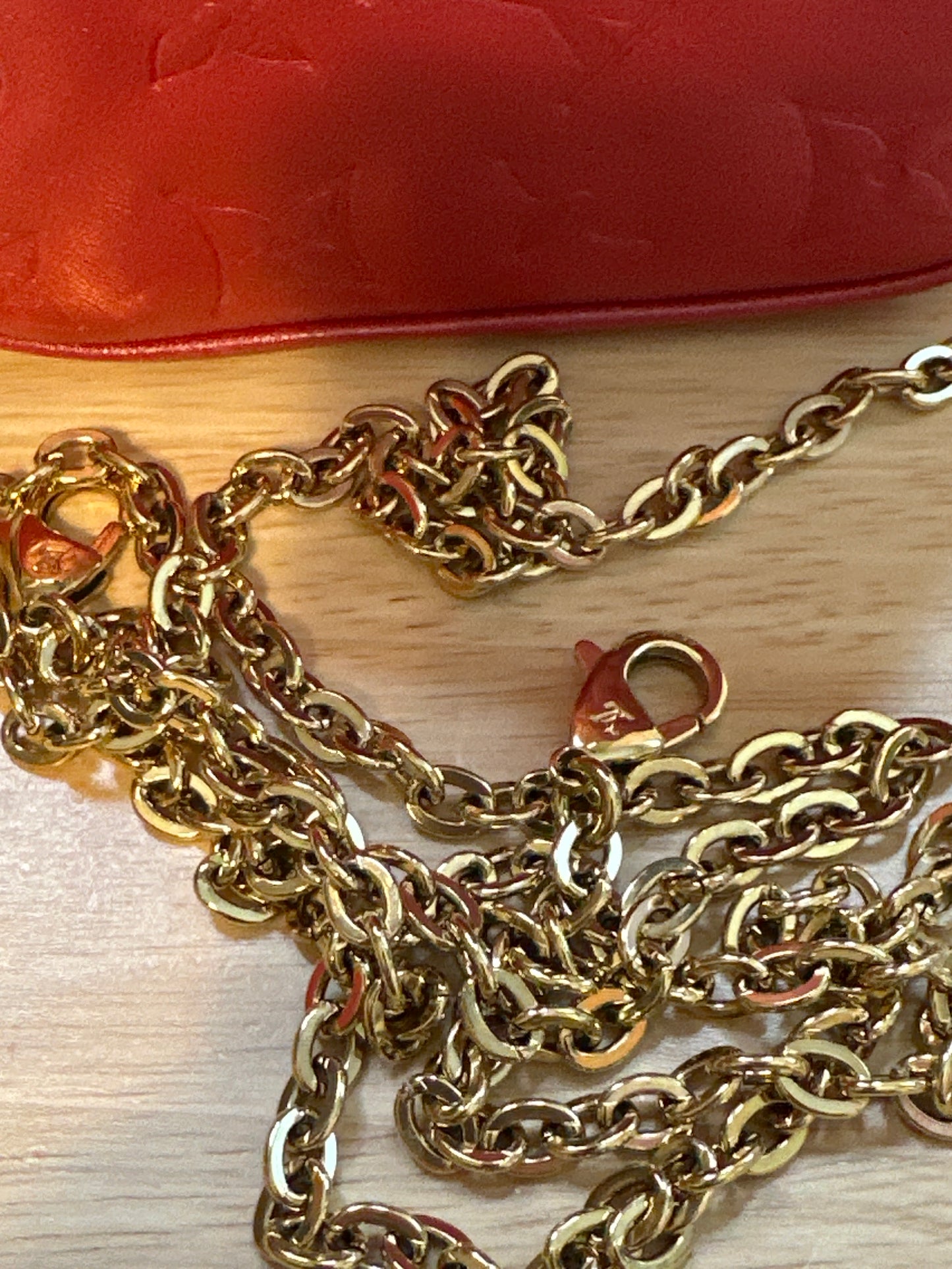 Louis Vuitton Coeur Heart on Chain Embossed Lambskin