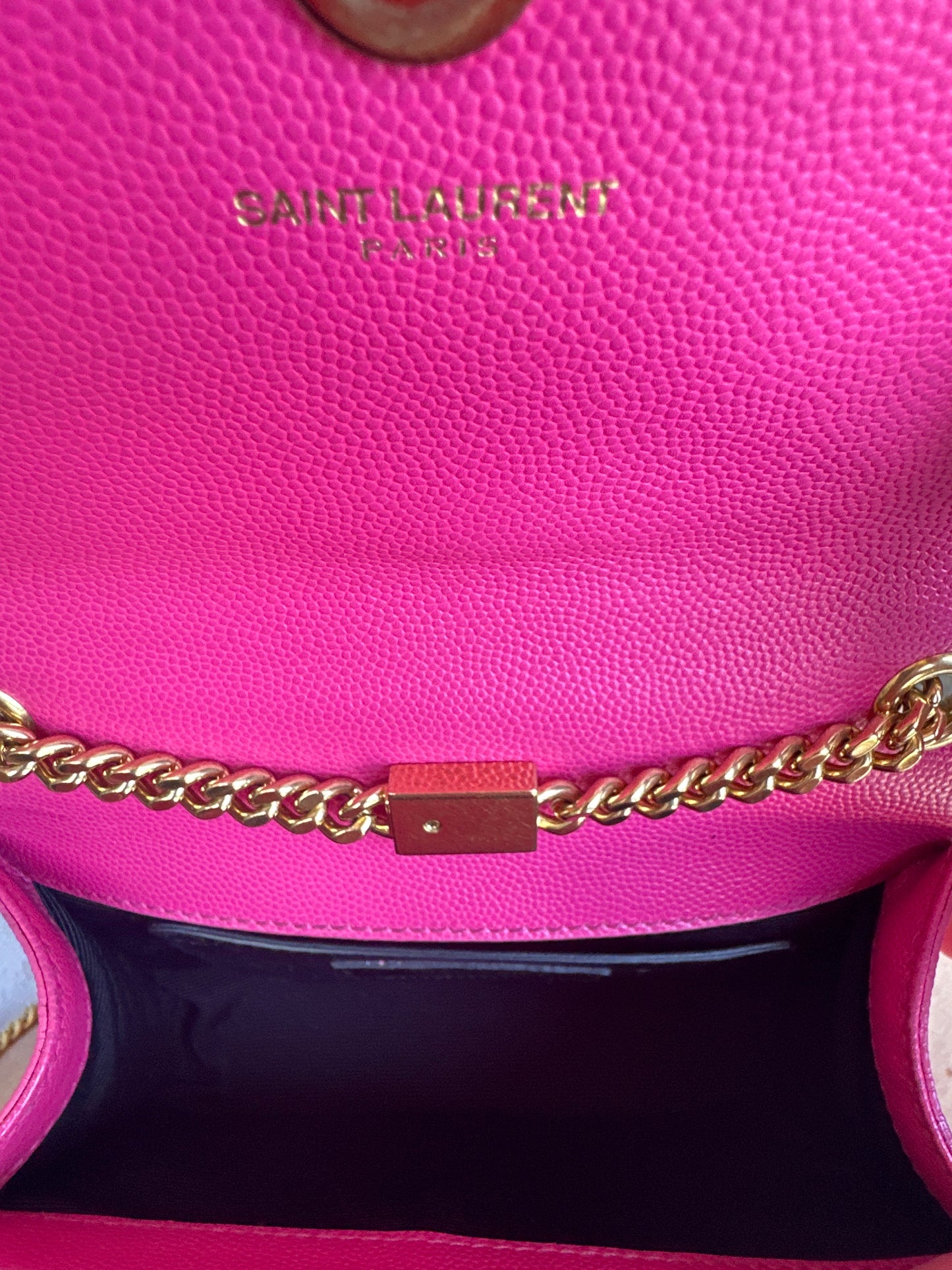 Saint Laurent Classic Monogram Crossbody Bag Grainy Leather Small 54198