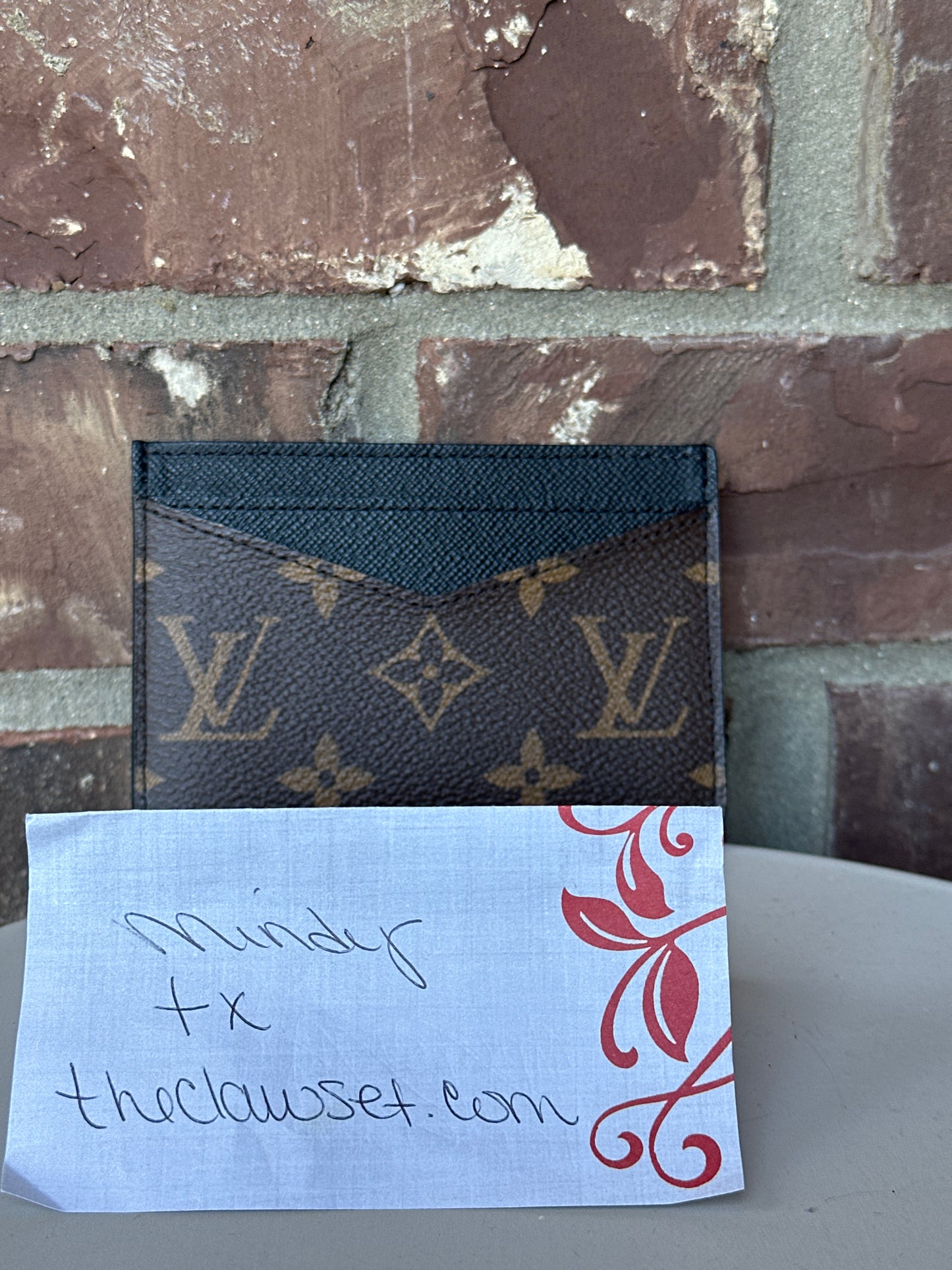 Louis Vuitton Neo Card Holder Monogram Macassar 41123