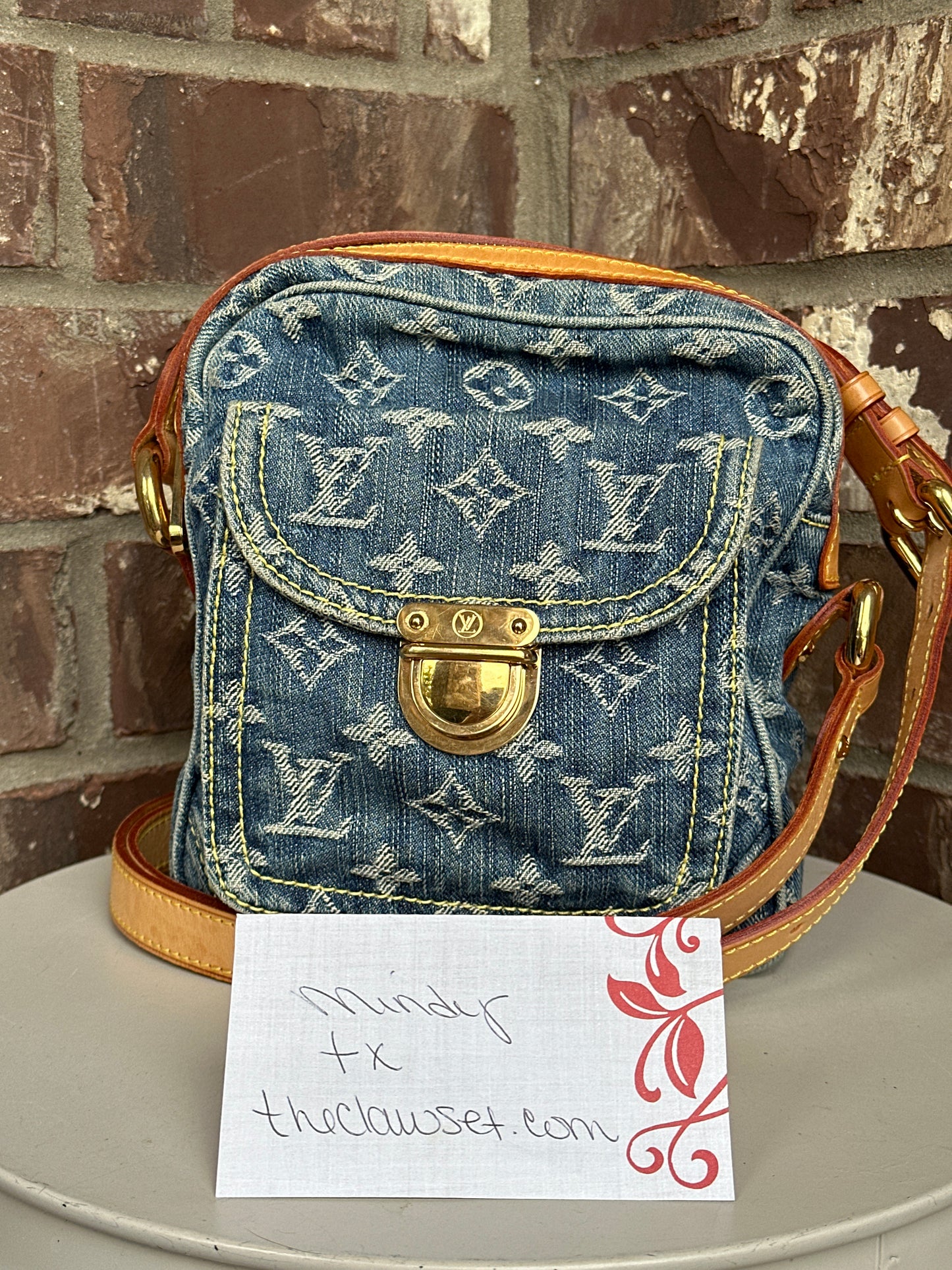 Louis Vuitton Camera Bag Monogram Denim 31179