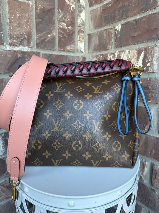 Louis Vuitton Monogram Beaubourg Hobo Mini Bordeaux Red Peach Safran