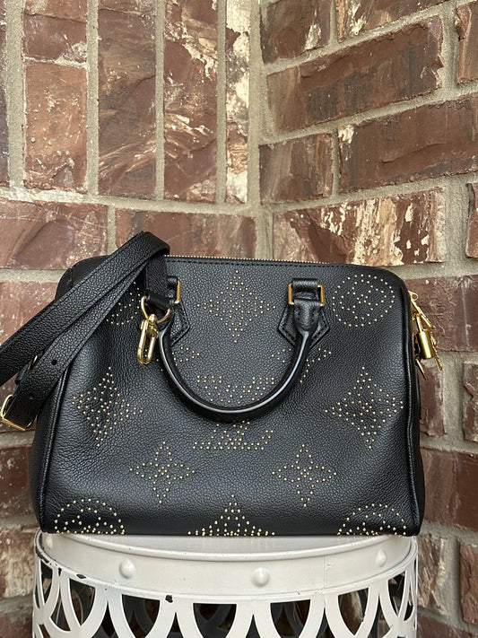Louis Vuitton Speedy 25 Bandouliere Studded Monogram 56465