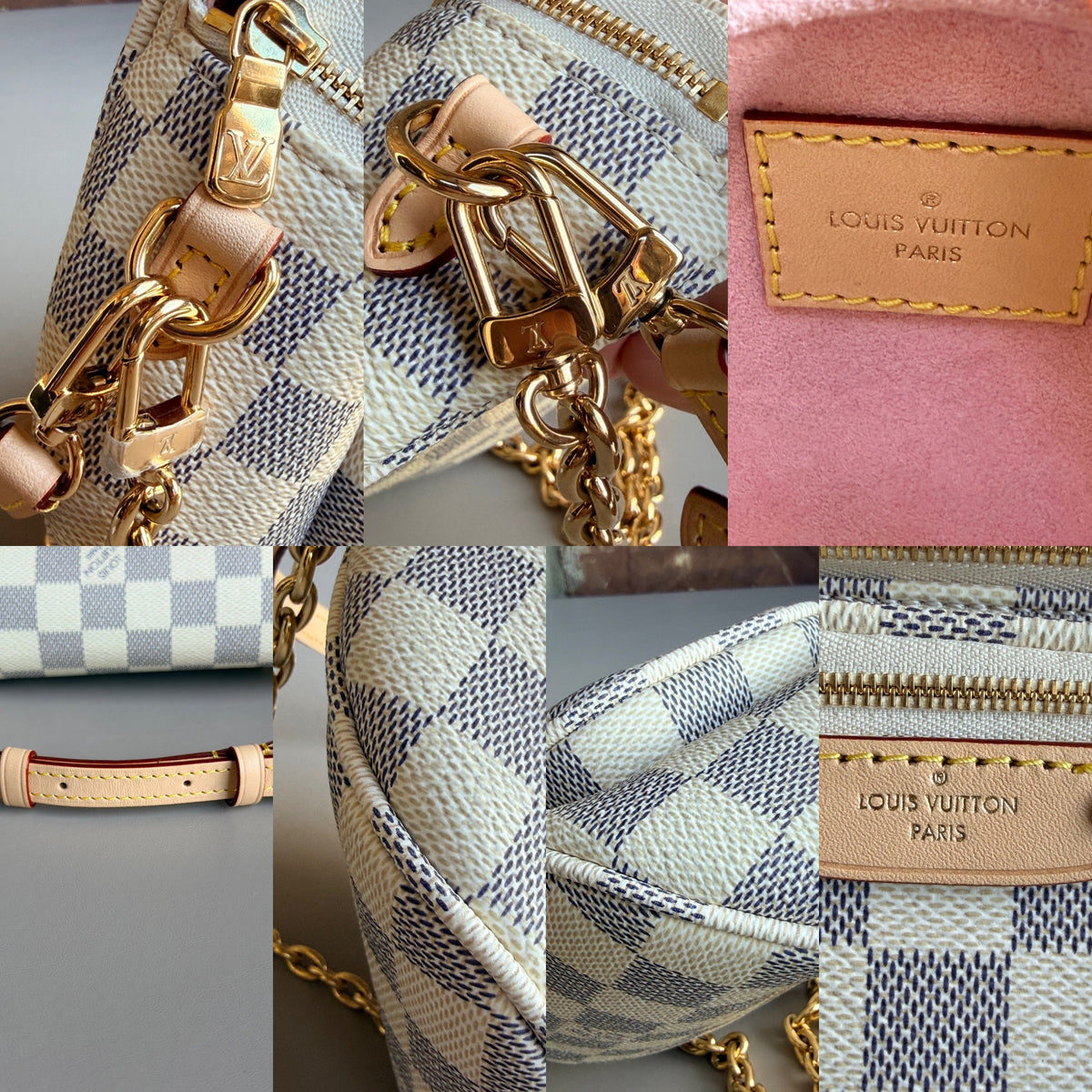 Louis Vuitton Bum Bag Damier Azur Mini 47203