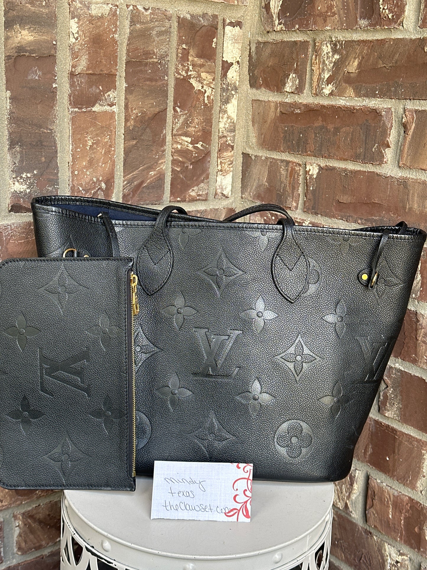 Louis Vuitton Neverfull NM Tote Monogram Empreinte Giant MM 99876