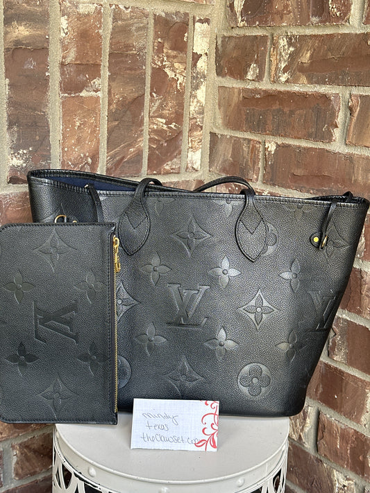 Louis Vuitton Neverfull NM Tote Monogram Empreinte Giant MM 99876
