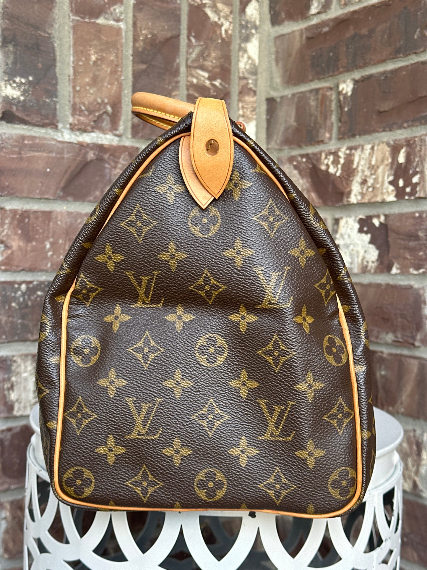 Louis Vuitton Speedy Handbag Monogram Canvas 35 89954