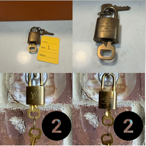 Authentic Louis Vuitton Lock & Key Set