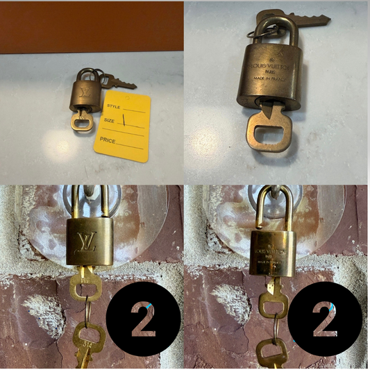 Authentic Louis Vuitton Lock & Key Set