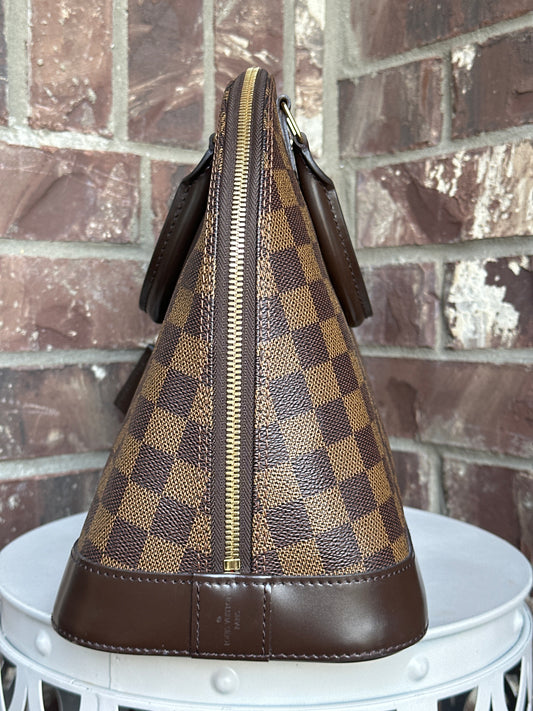 Louis Vuitton Alma Handbag Damier Ebene MM 73409