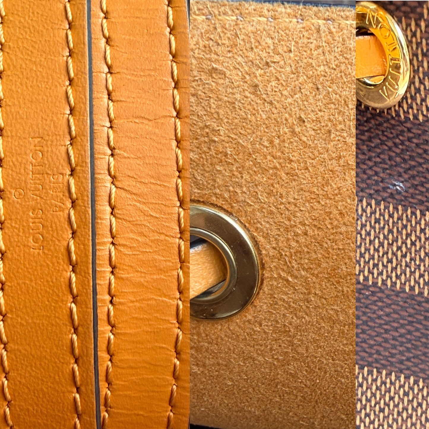 Louis Vuitton NeoNoe Handbag Damier with Leather MM 73478