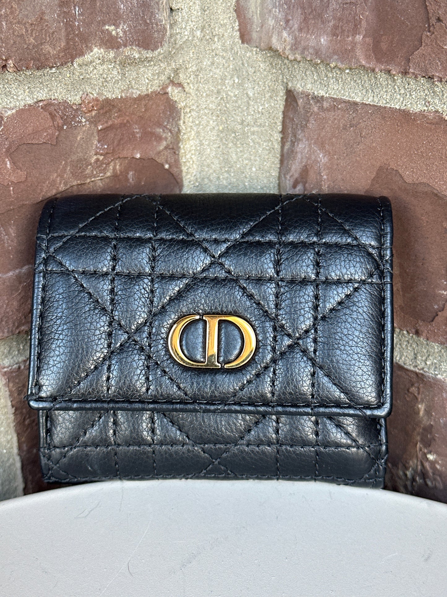 *Dior Caro Trifold Wallet 44435