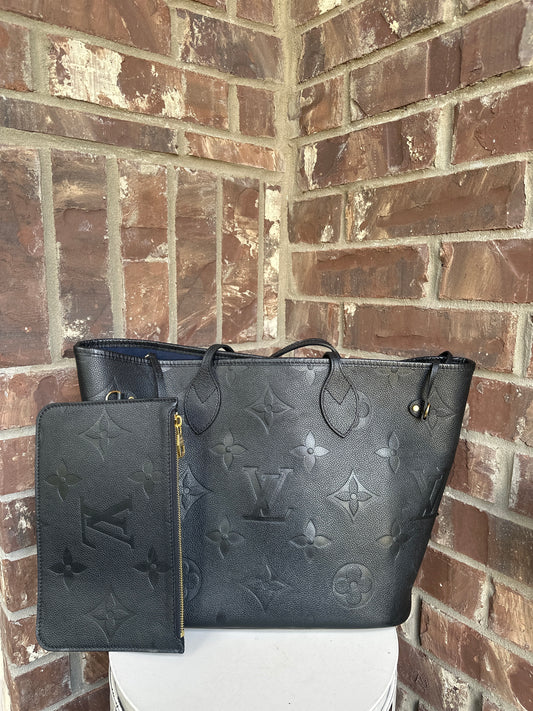 Louis Vuitton Neverfull NM Tote Monogram Empreinte Giant MM 99876