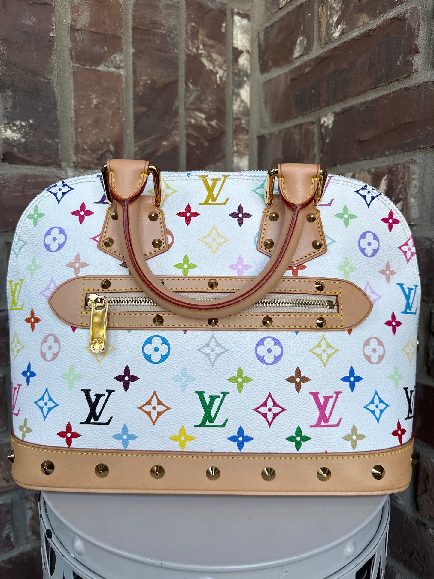 Louis Vuitton Alma Handbag Monogram Multicolor PM