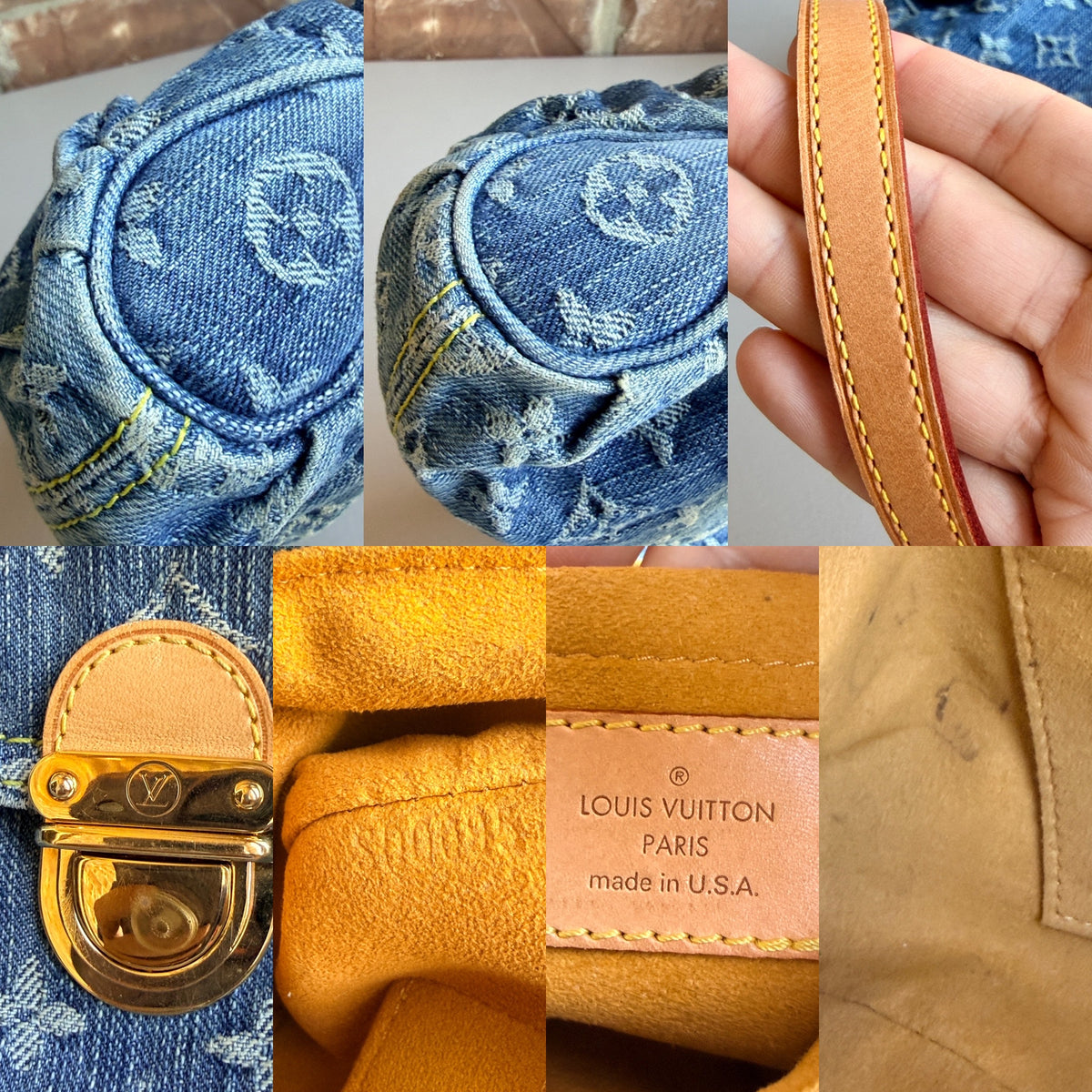 Louis Vuitton Denim Pleaty Mini 54829