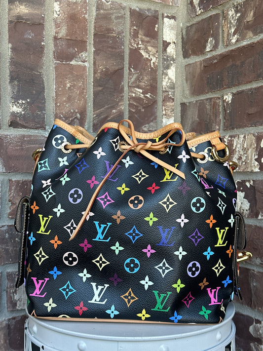 Louis Vuitton Petit Noe Handbag Monogram Multicolor 54679