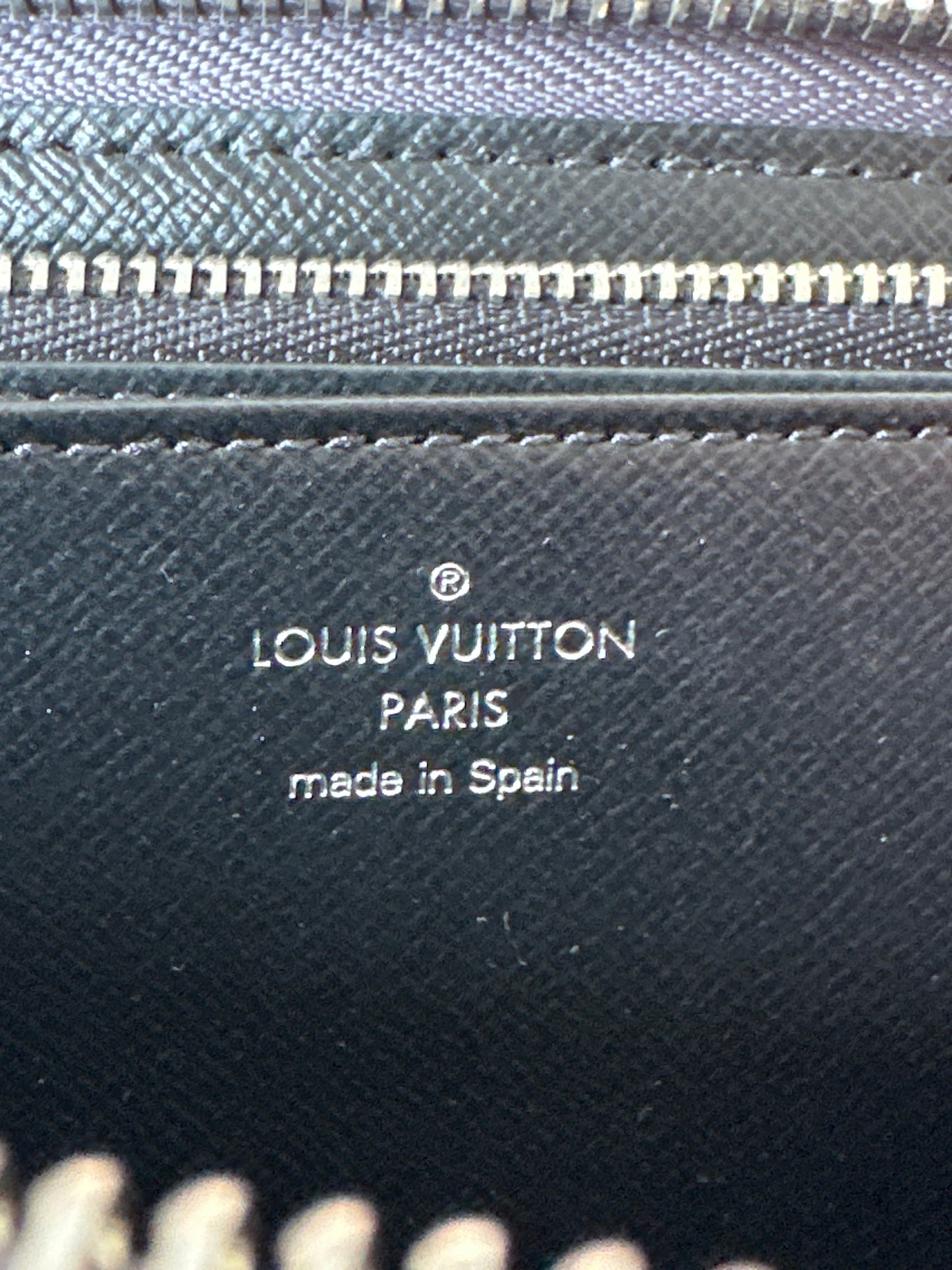 Louis Vuitton Denim Jacquard Monogram Zippy Wallet 54356