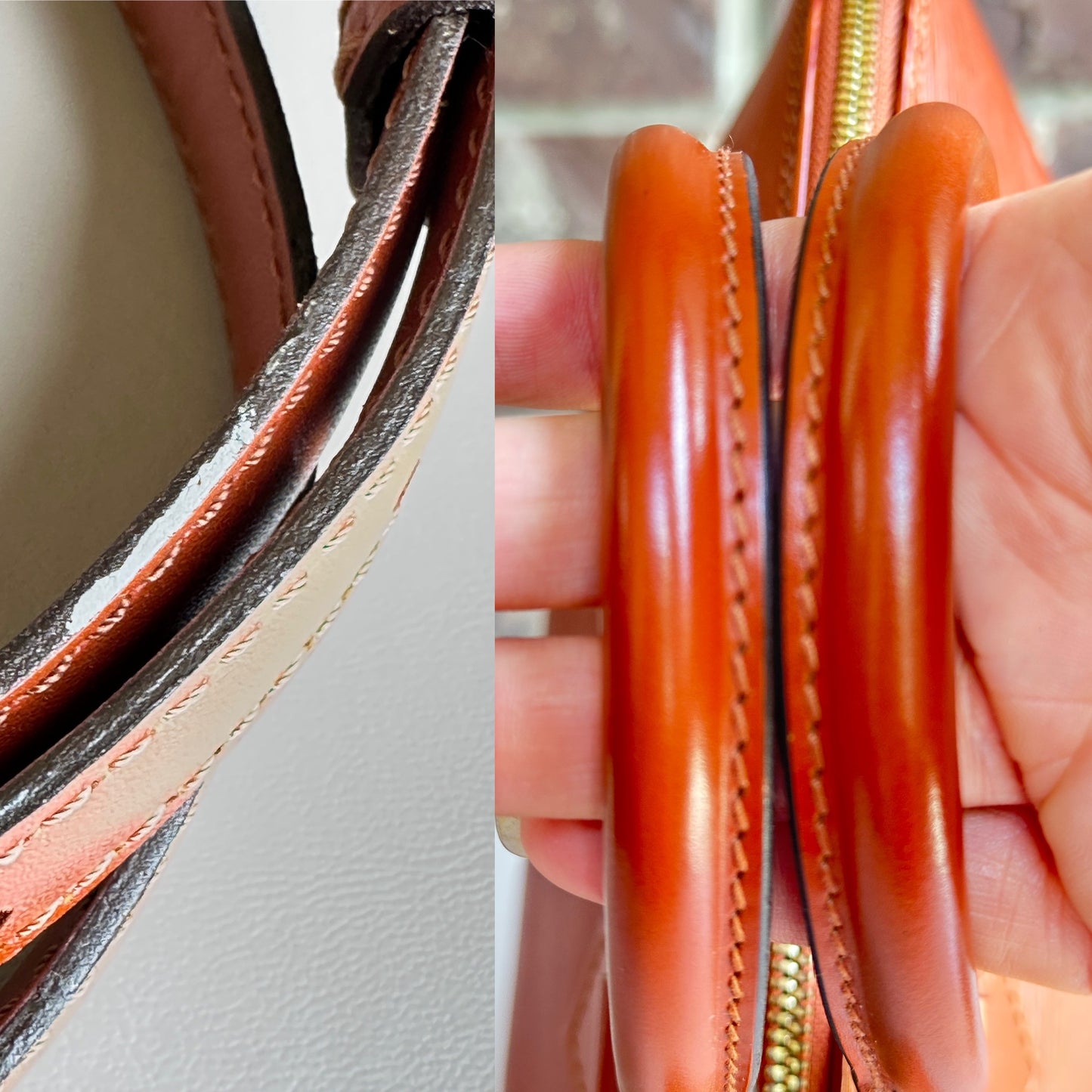 Louis Vuitton Vintage Alma Handbag Epi Leather PM Kenyan Fawn 87324