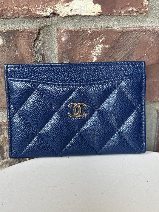 Chanel Classic Card Holder Quilted Caviar 54489