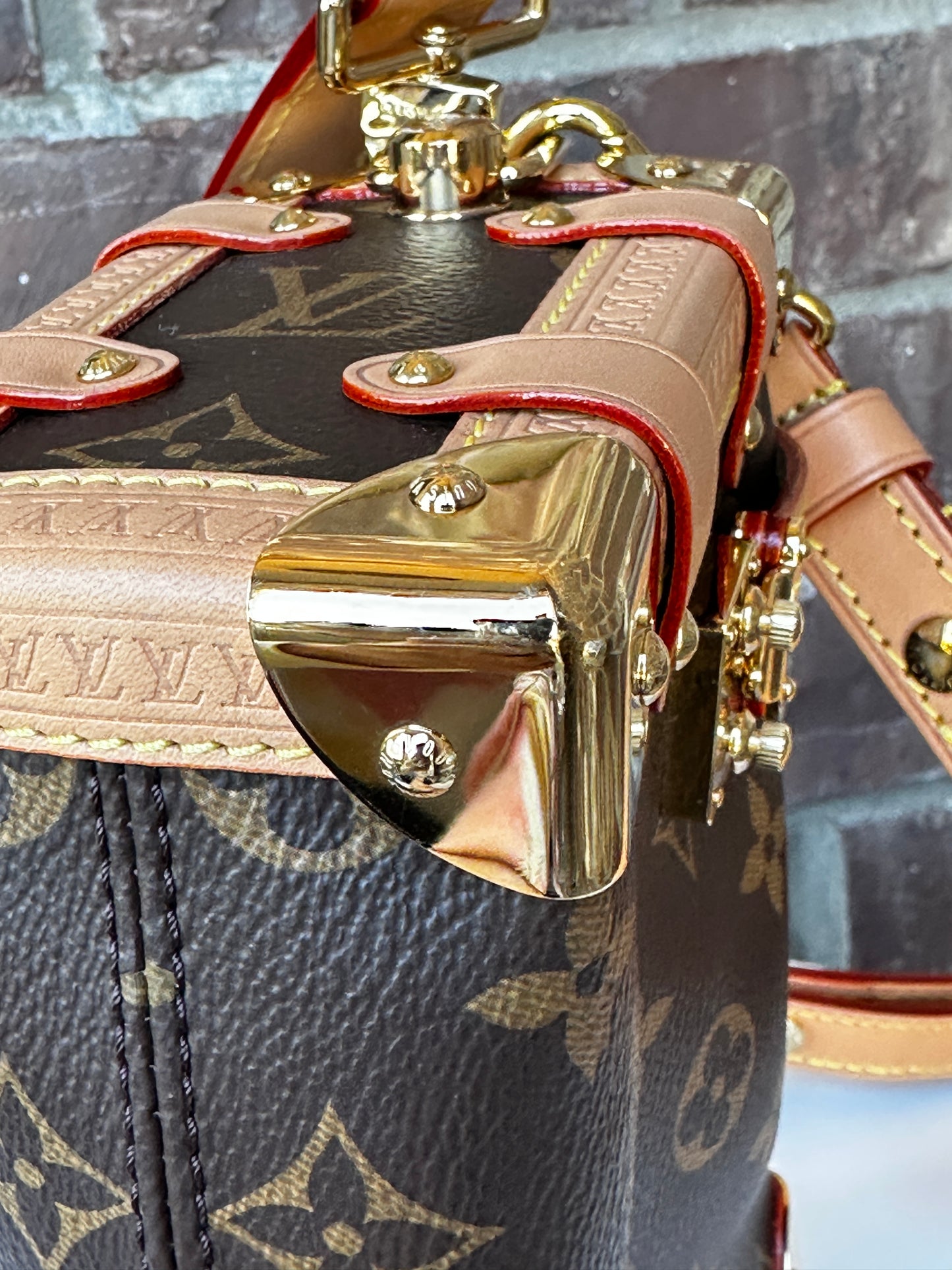 Louis Vuitton Side Trunk Monogram Canvas PM 49283