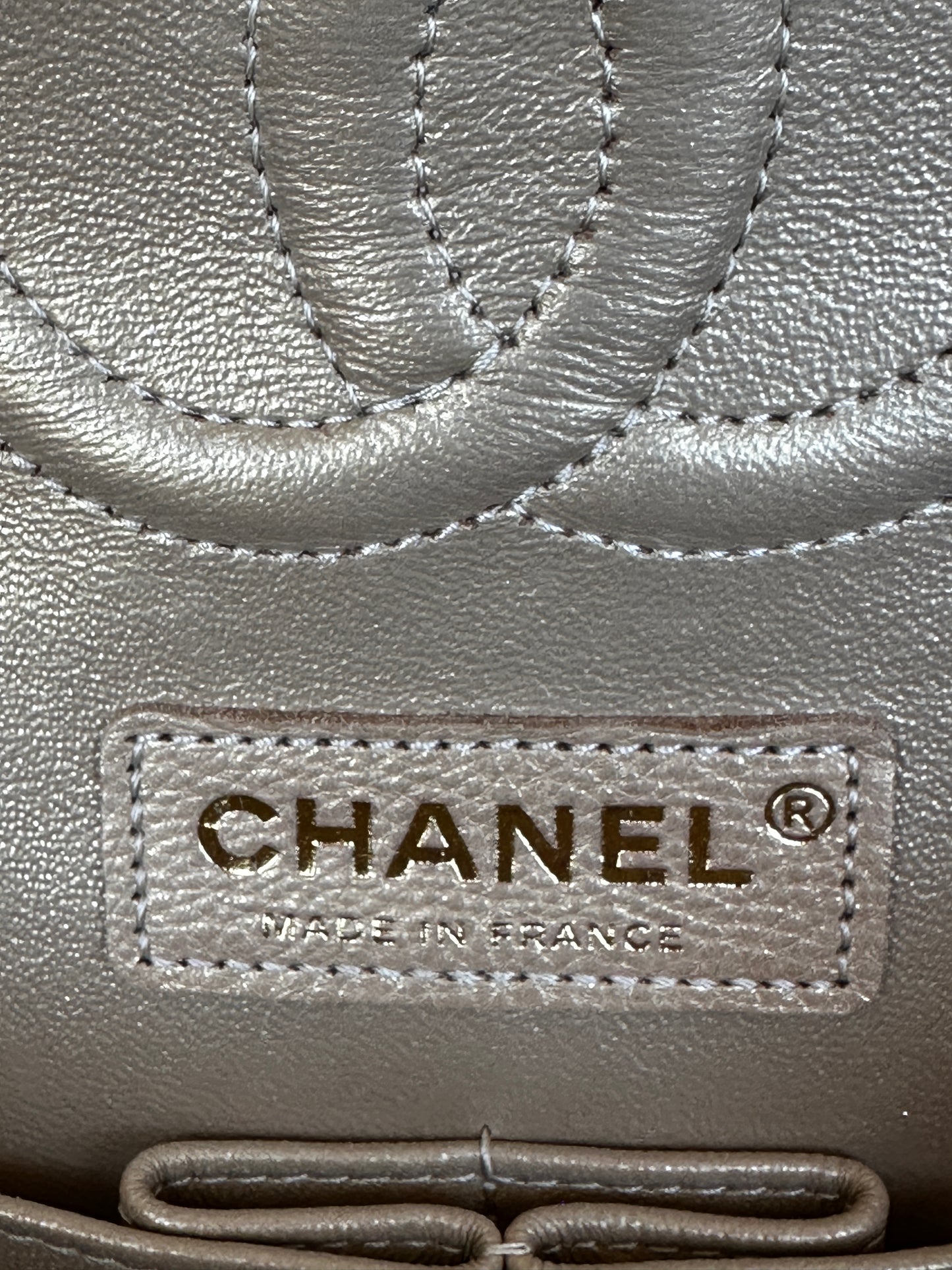 Chanel Classic Double Flap Iridescent Quilted Caviar Medium 42278