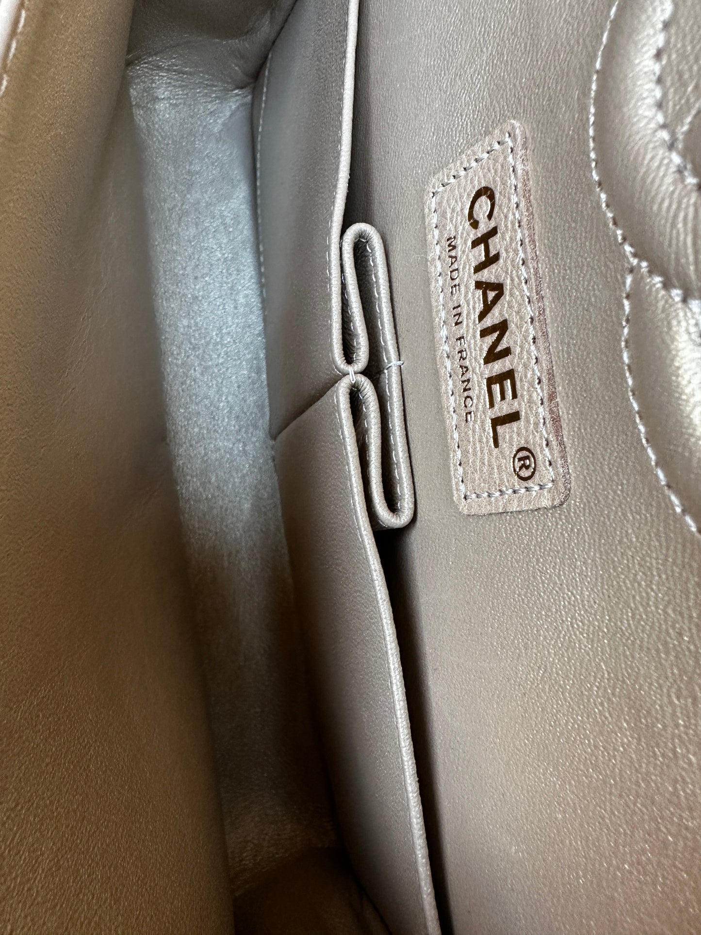 Chanel Classic Double Flap Iridescent Quilted Caviar Medium 42278