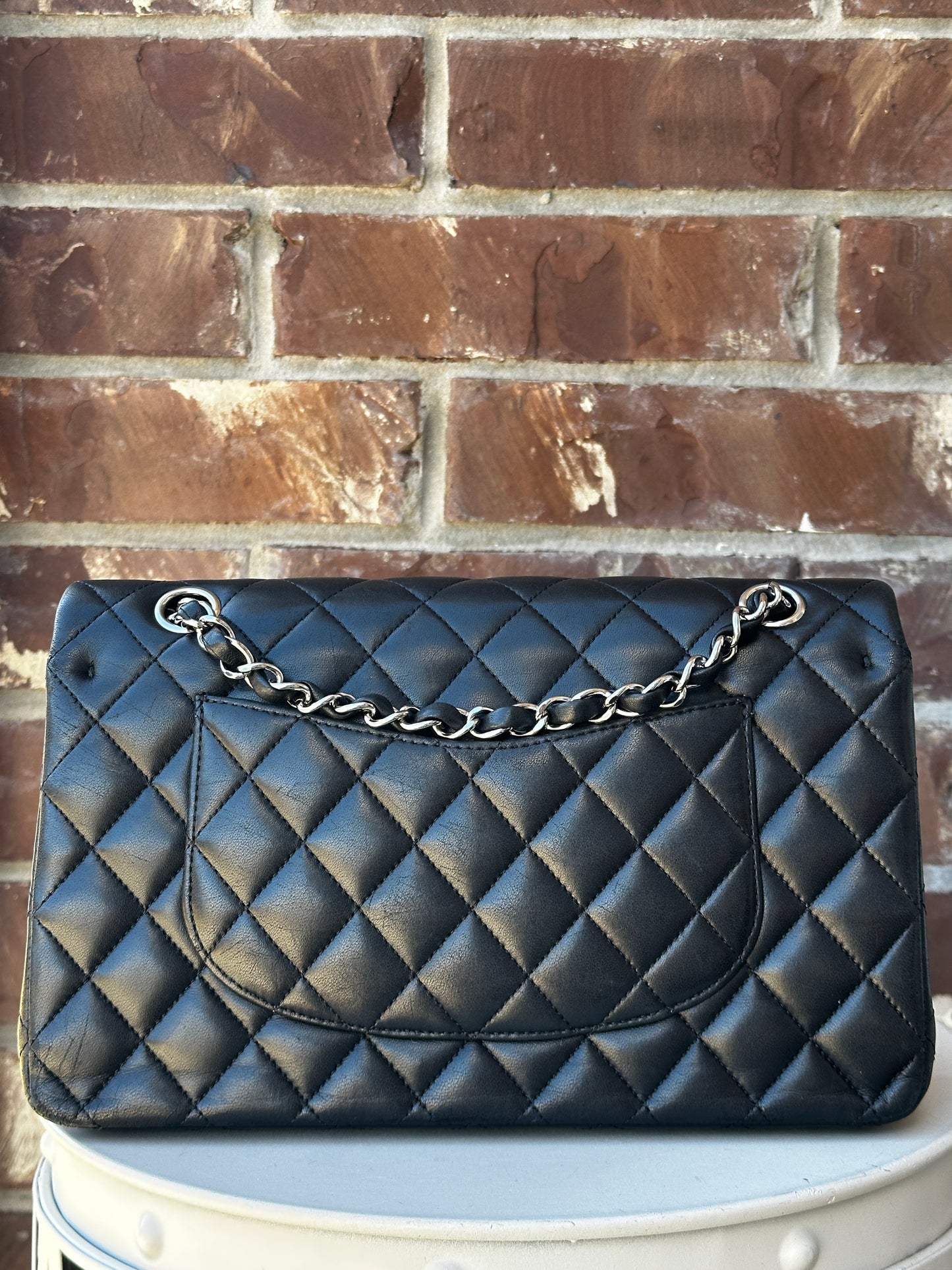 Chanel Classic Double Flap Bag Quilted Lambskin Medium 54221